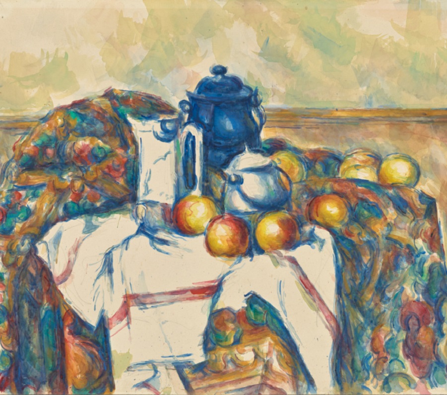 Still Life with Blue Pot by Paul Cezanne.Digital image courtesy of the Getty's Open Content Program.